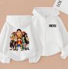 Unisex Kids One Piece Monkey D. Luffy Zipper Hoodie - Straw Hat Pirates Anime Cardigan