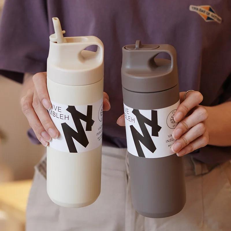550ML Thermos Bottle Portable Tumbler Vacuum Flasks Stainless Steel Insulated Cup Outdoor Sports Water Bottle Travel Thermal Mug