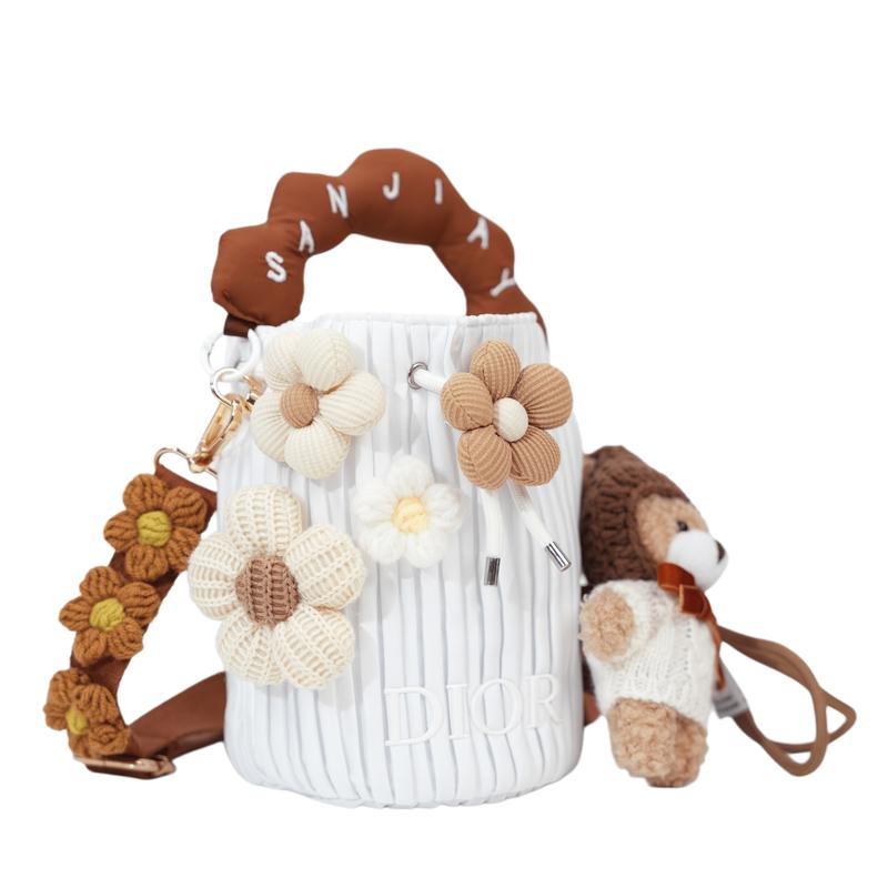 Dior Tasche [Maßgeschneiderte Kosmetiktasche] Leinwand, Nuan Yang, Nische, Trendig, High-End, Niedlich, Schlicht, Modisch, Vielseitig, Klassisch, Exquisit, Aufbewahrung