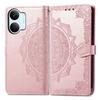 Wallet Case for Poco X8 Pro Max 5G - Leather/PU, Rose Gold
