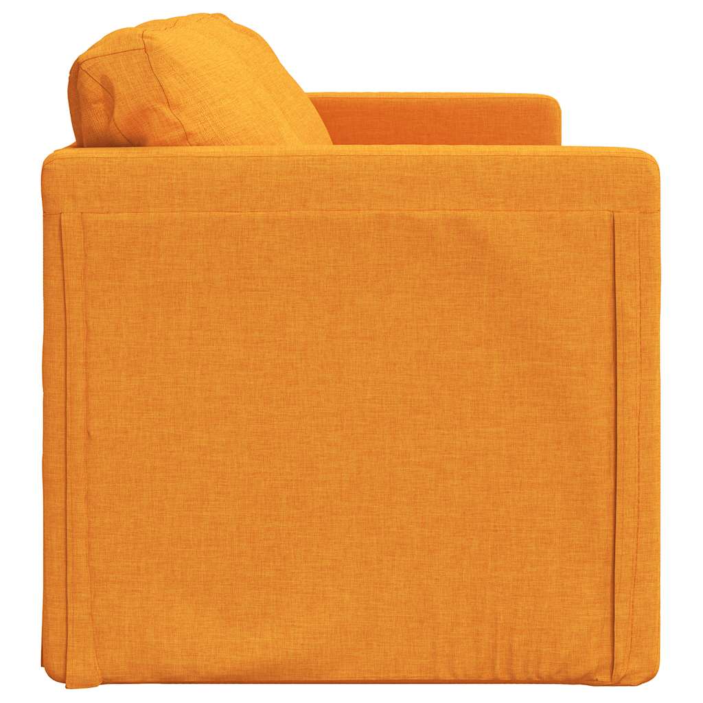Vidaxl 2-in-1 Floor Sofa, Dark Yellow, 112X174X55 Cm, Fabric