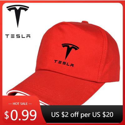 Car Sticker Tesla Baseball Cap Spring Outdoor Adjustable Casual Hats Sunscreen Hat Car Accessories For Tesla Model 3 Model S Mod