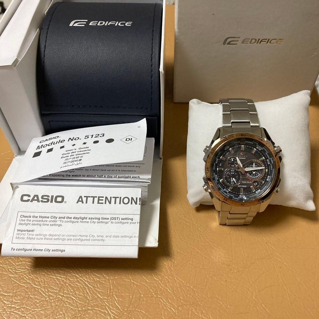Used Price Reduction In Progress! CASIO EDIFICE World Time Tough Solar - Working Item