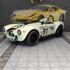 CDKM1 1:22 simulation Ford Cobra convertible sports car alloy model car ornament, door can be opened, steering shock absorber
