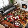 Christmas Printed Square Area Rug Soft Non Slip Floor Carpet For Bedroom Holiday Gift