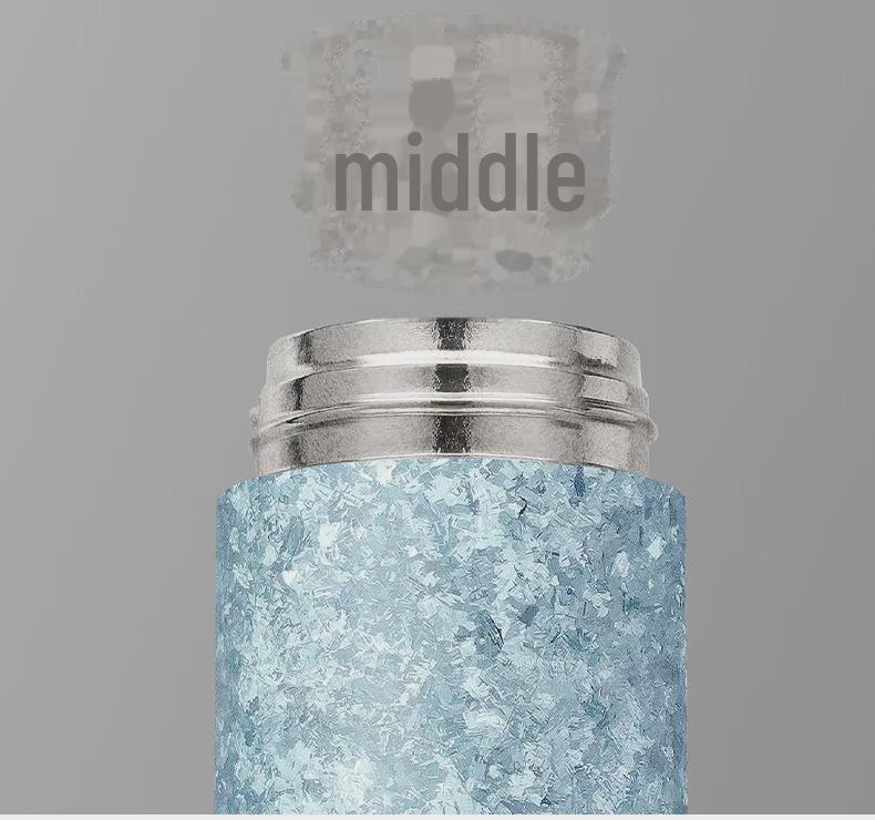 Titanium Crystal Pure Thermos Cup - 430ml | High-End Titanium Tea Cup for Car & Everyday Use | Fashionable Unisex Design