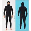 3MM Diving Suit Men's One-piece Hooded Thick Warm Front Zipper Snorkeling Surfing Jellyfish