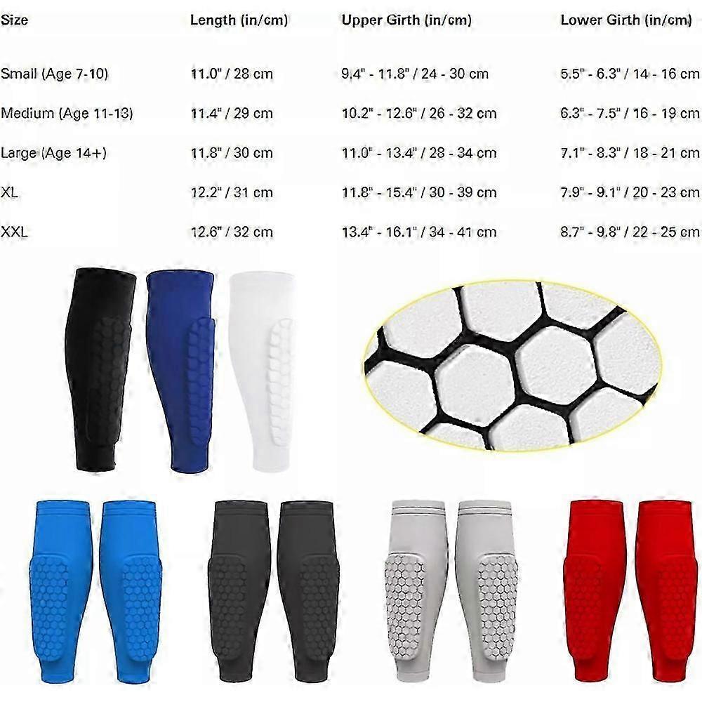 Shin Defender KidsShindefender Compression Sleeve with Honeycomb Pads