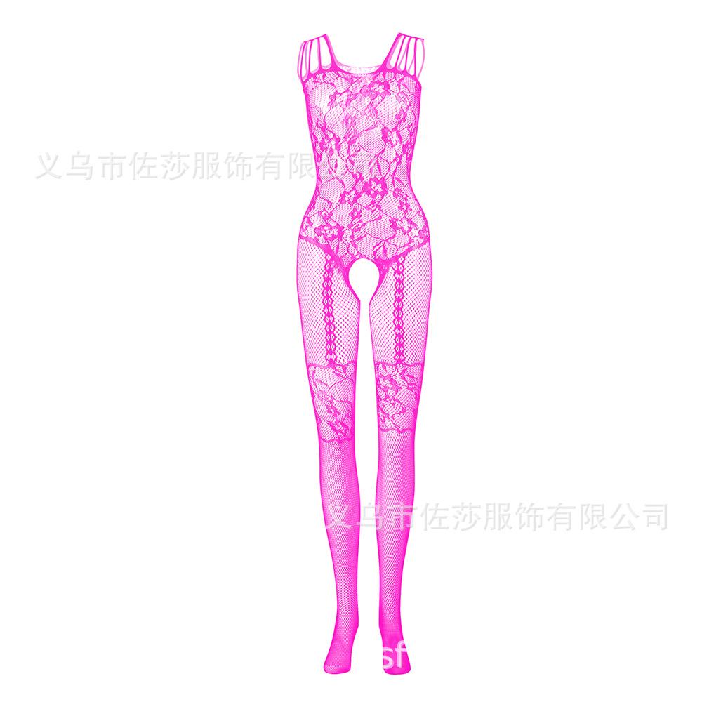Sex underwear sexy one-piece black stockings women's suspenders hollow perspective temptation one-piece netwear net socks