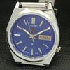REFURBISHED VINTAGE SEIKO EXPO 70 AUTOMATIC JAPAN MENS BLUE DIAL WATCH a433580-2 R117-a433580