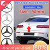 Autoaufkleber 3D ABS Silber/Schwarz 9cm 90mm Auto Heck Kofferraum Emblem Abzeichen Aufkleber Decals Für Mercedes Benz W117 W177 W176 X253 W