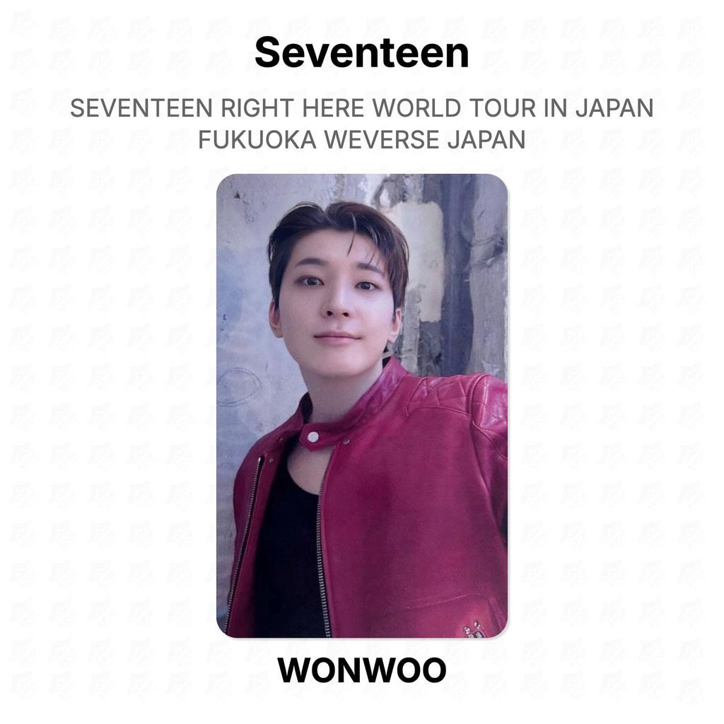 Seventeen PRÁVĚ TADY SVĚTOVÉ TURNEÉ V JAPONSKU FUKUOKA WEVERSE JAPAN Oficiální fotokarta