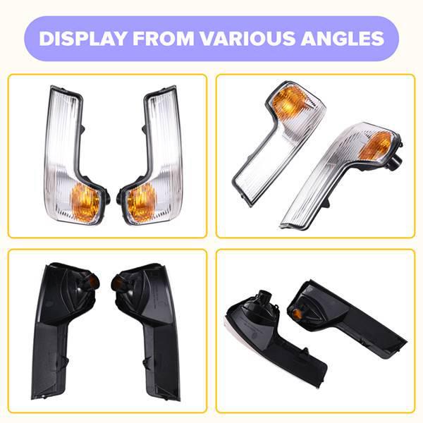 

1 Pair Car Side Mirror Turn Signal Light, Color: As Shown, Material: ABS+PC, Compatible with Yutong. One Size