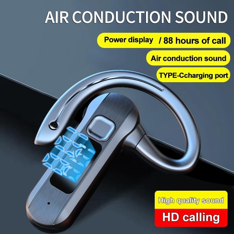 

Bluetooth-гарнитура с воздушной проводимостью Безболезненное ношение Одиночные ушные крючки Дисплей мощности наушников Bluetooth-крючки для наушников Деловая гарнитура Длительный срок службы батареи