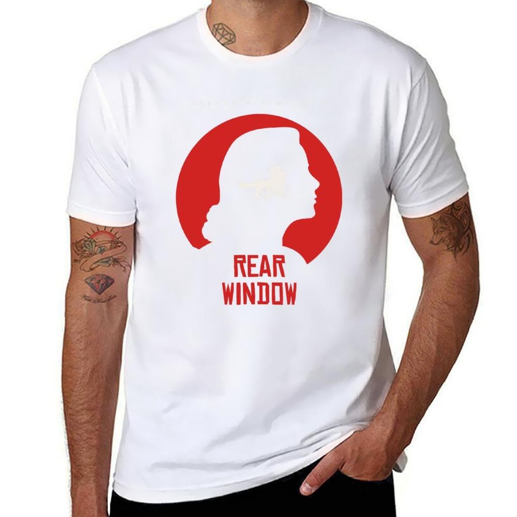 Alfred Hitchcock Rear Window Tshirt Plus Size Lightweight Top