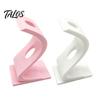 Small Table Sculpture 3D Printed Curved Flower Arrangement Stand, Minimalist Holder Ornament, Detailed Craft Statue Creative Artistic Decoration