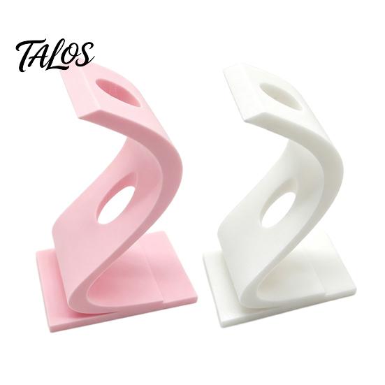 Small Table Sculpture 3D Printed Curved Flower Arrangement Stand, Minimalist Holder Ornament, Detailed Craft Statue Creative Artistic Decoration