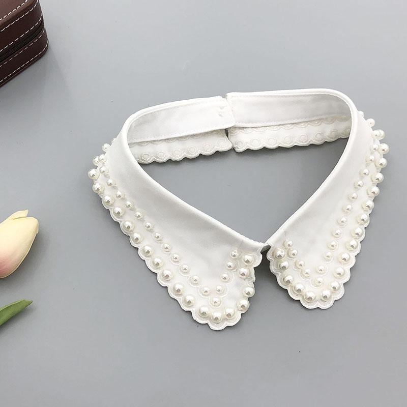 Pearl Women Shirt False Collars Crystal Removable Collar For Women Necklace Fake Collar Detachable Diamond Lacklace Nep Kraagie