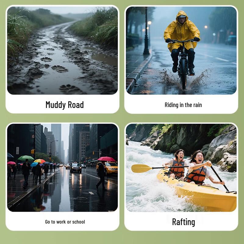 Corlock Portable Disposable Rain Shoe Covers
