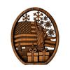 Patriotic 4th of July Table Centerpiece Wooden America Flag Lady Liberty Standing Sign for Independence Day Farmhouse Tiered Tray Decor