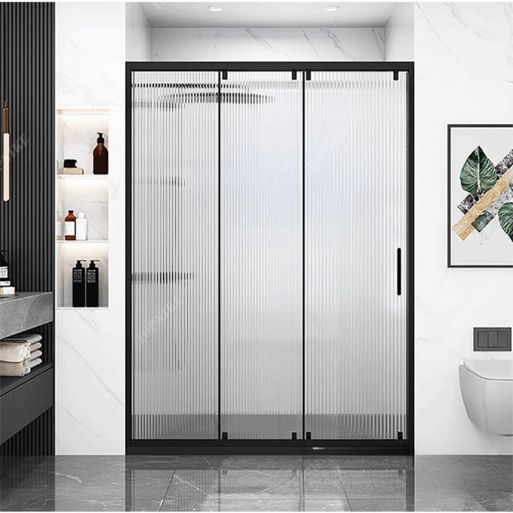 Gold Sliding Door Handle Silver Narrow Frame Handle Easy Install Bathroom Handle  Shower Room