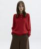 CLOVE [26Fw CLOVE] Cable Collared Knit Pullover (Red)
