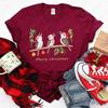 Womens Australian Kookaburra Bird Print TShirt Merry Christmas Australian Theme Tops Casual Blouse for Christmas Party Outfits
