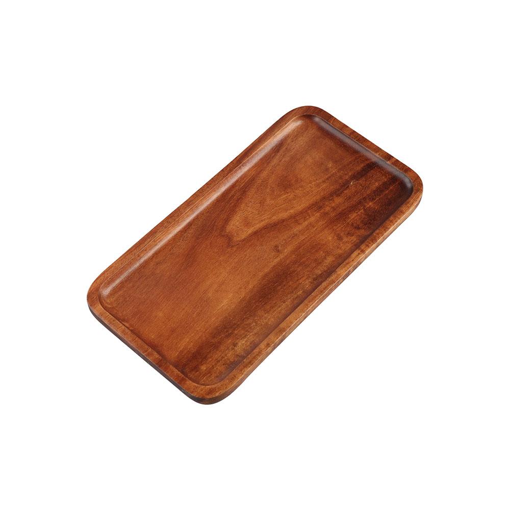 

Acacia Sushi Snack Breakfast Home Hotel Food Storage Dish Serving Table Plate Serving Tray Tea Tray 20x10.5cm