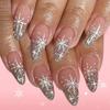 New Manicure Nail Pads European And American Festivals Christmas Elements Medium Rectangular Wearing Nail Pads