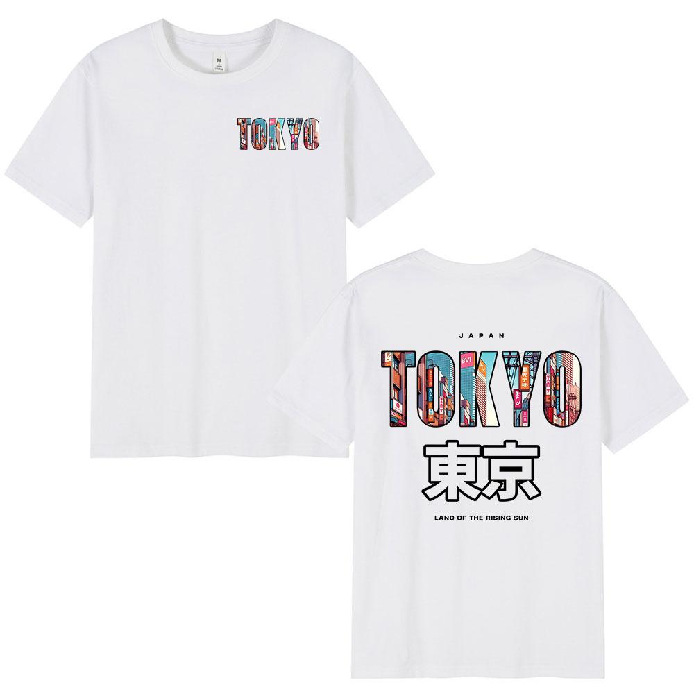 Japan Tokyo Printed T Shirts Unisex Women Clothing Fashion Vintage Short Sleeve Tshirt 100 Cotton Short Sleeve T Shirt Streetwear