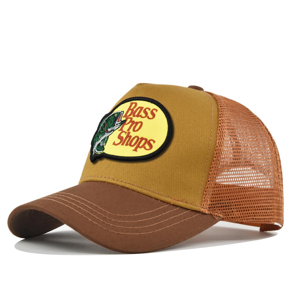Cappellino a Rete con Visiera Curva e Ricamo a Punto Croce - Cappello da Sole Estivo