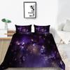 Star Printing Bedding Single Double Bed Full Size 3D Microfiber Universe Printing Pillowcase and Quilt Cover 2/3 Comfortable Home Decoration