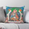 Padmasambhava Guru Rinpoche Thangka Square Pillowcase Polyester Linen Velvet Creative Zip Throw Pillow Home Cushion Cover X