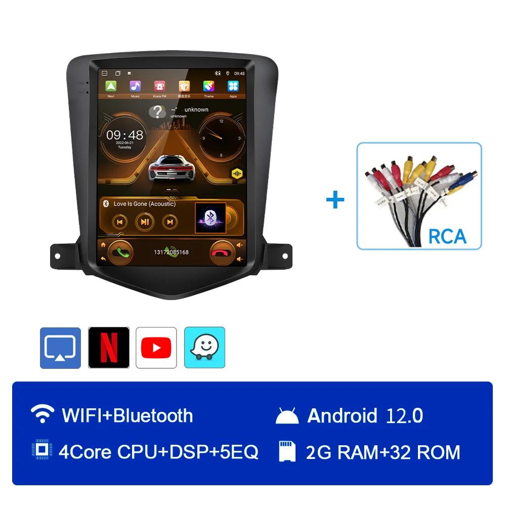 JIUYIN For Chevrolet Cruze 2008-2012 Carplay Android 12 Car Radio Multimedia Video Player Navigaion Head Unit Stereo 2Din Audio