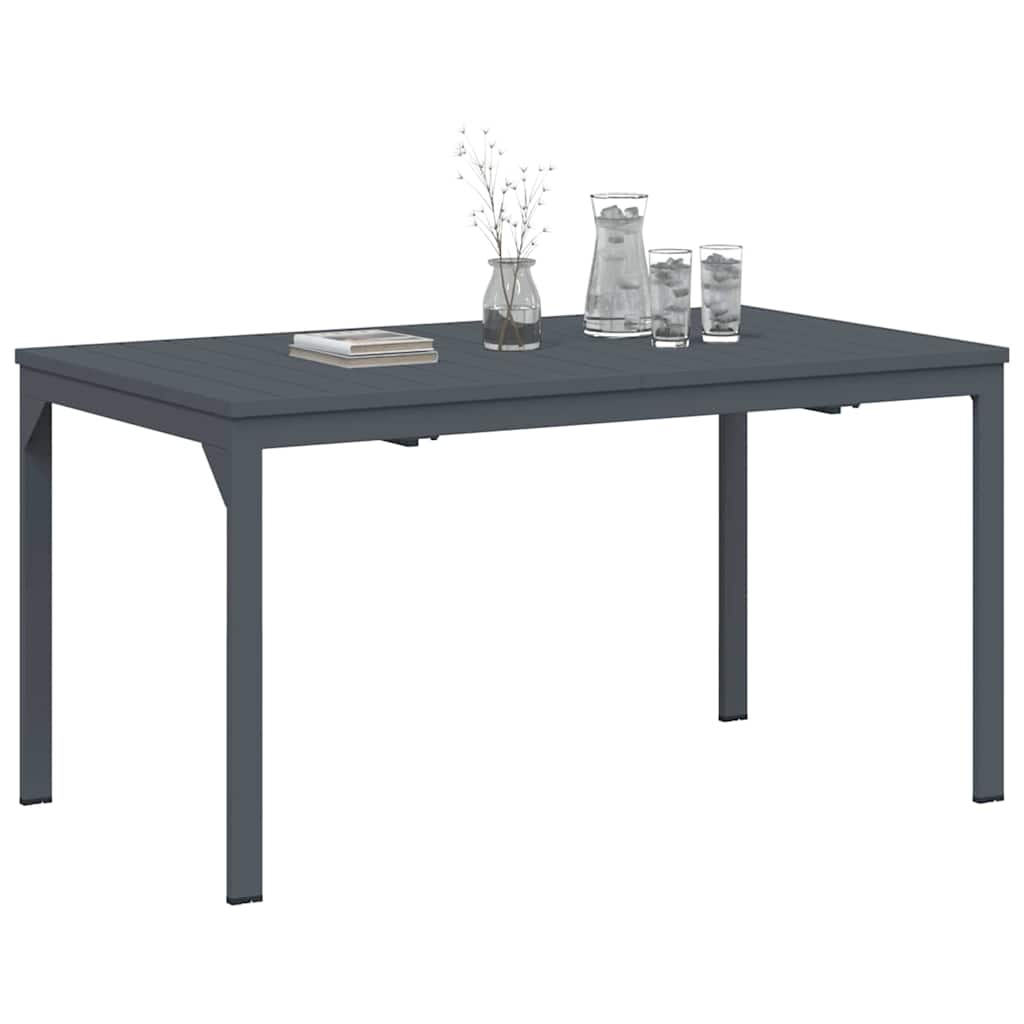 Patio Table Anthracite 180 x 80 x 74 cm