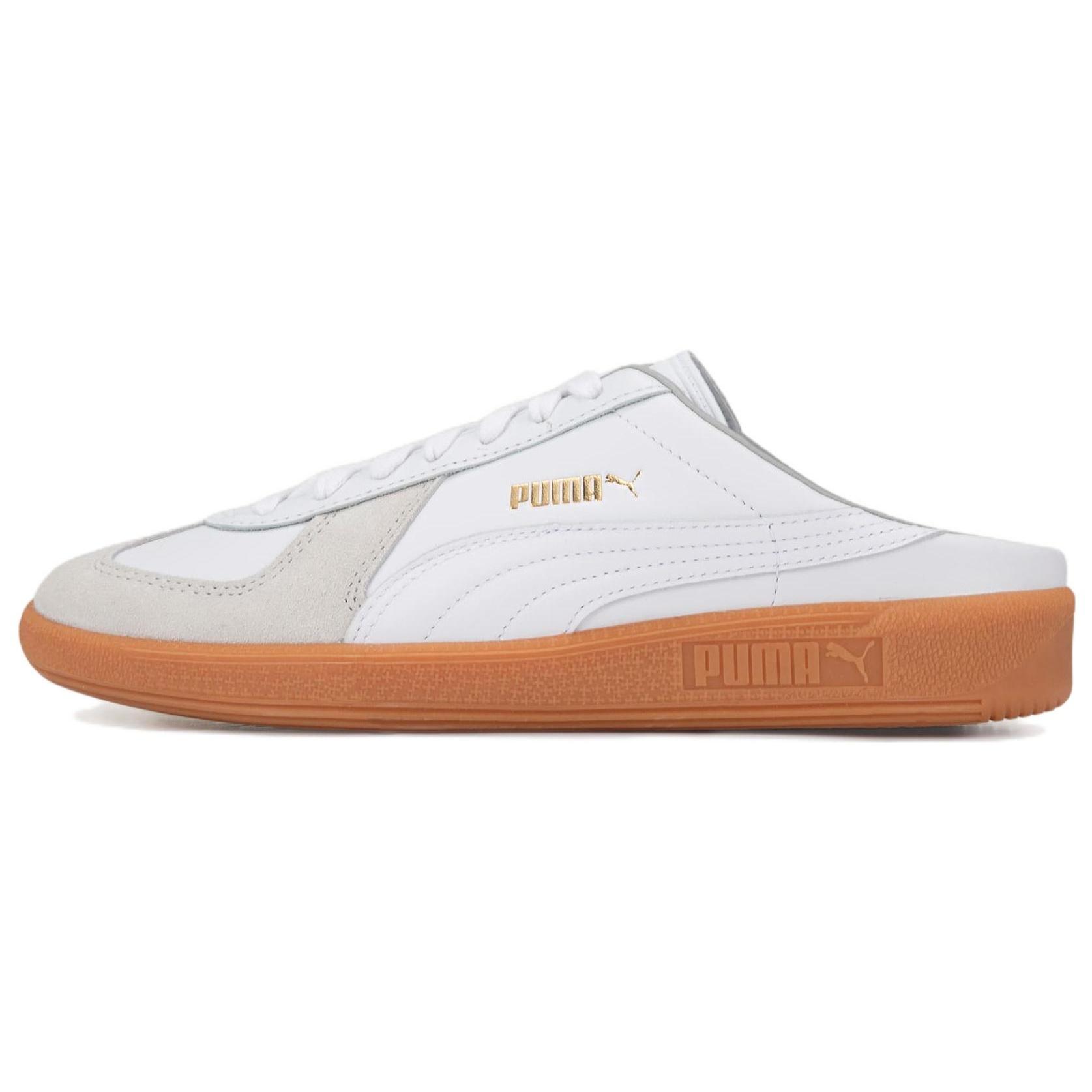 PUMA Army Trainer Mule Gray White Brown Men s 387824-01 EU 37.5