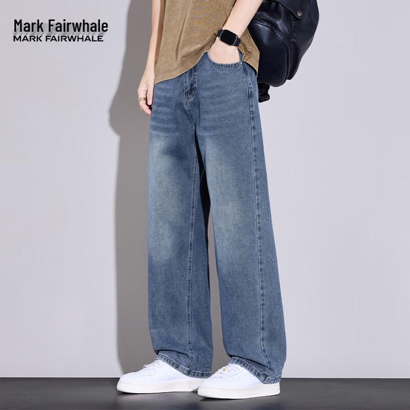 MARK FAIRWHALE Men's Loose Fit Casual Jeans