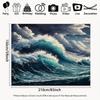 One piece set of 2D flat background fabric - wave landscape pattern, one piece set of photography background banner