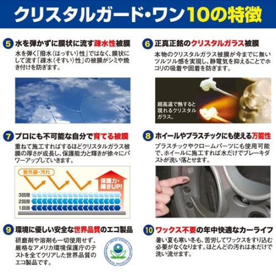 Crystal Guard One 50ml láhev leštidla pro [originální produkt] (skleněná auta)