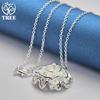 925 Sterling Silver Rose Flower Pendant Necklace Jewelry