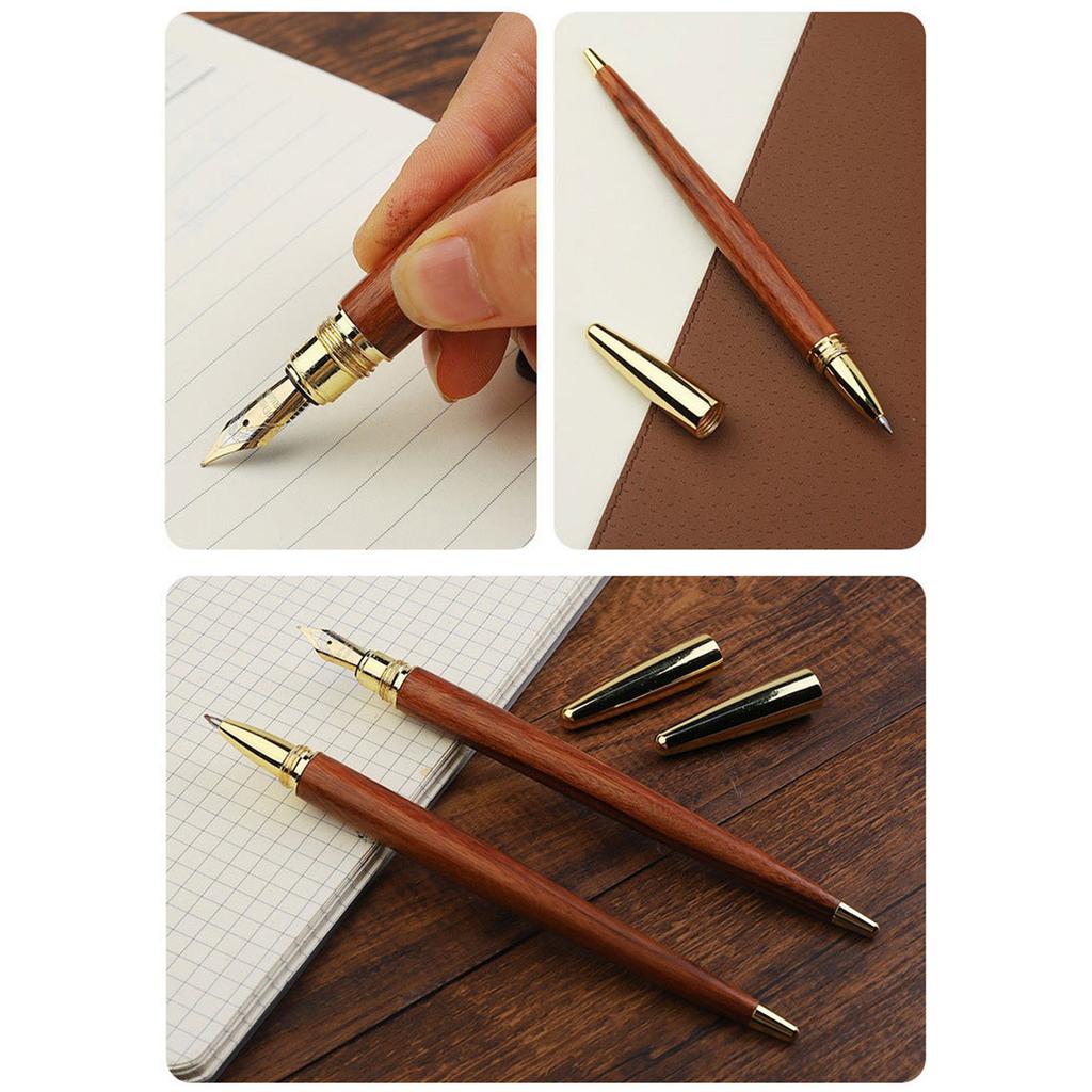 Wood Sign Pen for Men & Women Handmade Ink Pen Sign Pen for Christmas and New Year Gift