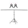 T-Shape Backdrop Stand Background Bracket Kit Aluminum Alloy Material Heavy Duty Portable Adjustable Height