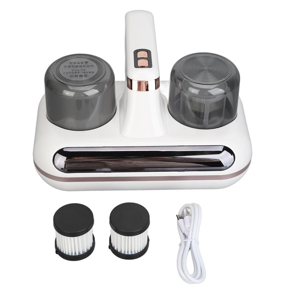 Bed Vacuum Cleaner UV C Light 100w Motor Handheld Cordless with 180ml Dust Collection Box Filter Mattress Vacuum