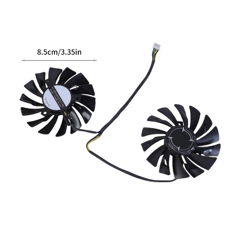 Graphics Card Cooling Fan for RX470 RX480 RX570 Video Card Optimaled Cooling Effect 4Pin Connection Quiet Running Fan 85MM