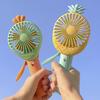 Pineapple Carrot Handheld Fan Press Misting Summer Cooling Fan Lightweight Portable Travel