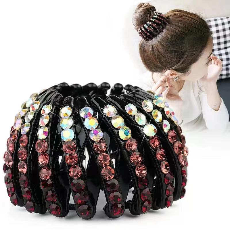 Medium-sized Hair Dispenser, Medium-sized Hair Curlers, New Style Hair Clips for Ponytail, Flower-shaped Hair Band, Hair Accessory Clips