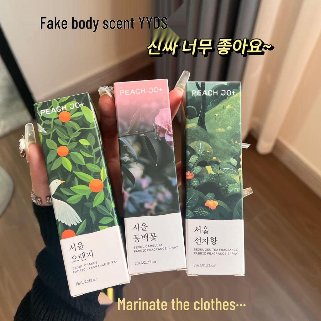 PEACH JO+ Korean Camellia Orange Zen Tea Clothing & Body Deodorizing Spray for Men and Women
