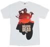 The Walking Dead Adult New T-shirt Daryl Dixon Filled with Red Sky Walker Pic