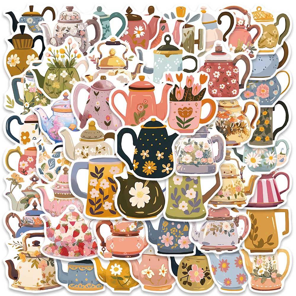 50 Pezzi Adesivi Graffiti Cartone Animato Impermeabili Estetici Decorativi Valigia Laptop Tazza Telefono Frigo Album di Ritagli Adesivi per Bambini