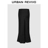 UR Women's Retro Polka Dot High Waist Fishtail Skirt